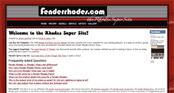 Desktop Screenshot of fenderrhodes.com